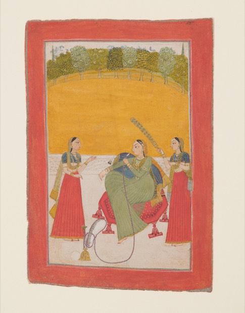 Lady on a Terrace, India, 18th c.